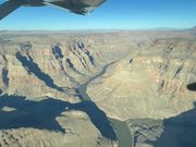 上空からグランドキャニオン