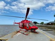 搭乗したヘリコプター