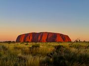 夕焼けのウルル