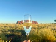 夕焼け前にはシャンパン