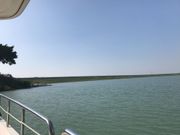 船から見た烏山頭ダム