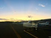 搭乗したセスナ