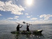 運よく晴れでした