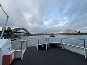 船の最上階から見える景色