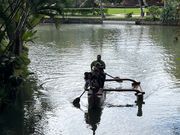 カヌーに乗れるー。