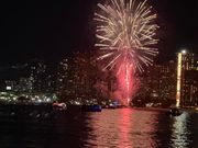金曜日に開催ヒルトン花火