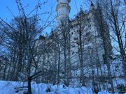 雪景色の中のお城は綺麗