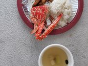 絶品船上ランチ（この後沢山のフルーツ盛りもきます！）
