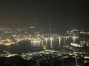 展望台から見た長崎市内の夜景です