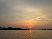 メコン川の夕焼け