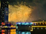 花火もバッチリ見えました