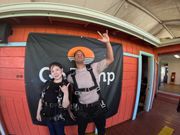 ジャンプする前には今の気持ちと記念写真撮ってくれました。