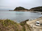 大島からの玄界灘。冬でしたが穏やかなお天気でした。