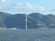 途中で見えた洋上風力発電