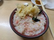 小樽でのランチ（カニ丼）
