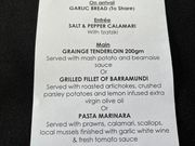 プレミアムコース メニュー