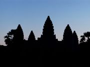 朝焼けのシルエット