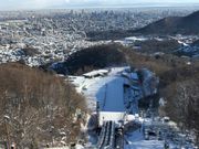 大倉山ジャンプ競技場の眺め