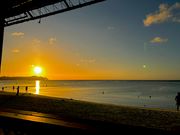 1月下旬食事会場テラスから18時の景色