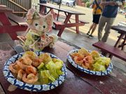 ノースショアでガーリックシュリンプ