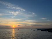 トンレサップ湖での夕日