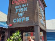 ランチはシセレロスでフィッシュアンドチップス