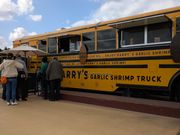 有名なガーリックシュリンプのお店です。美味しかった〜。