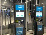 ヘルシンキターミナル2 自動チェックイン機