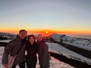 家族で雪のハワイでサンセット！