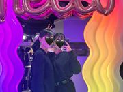 お決まりの自撮り