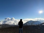 雪が残るとマウナケア