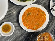 ソンブーンのブーバッポンカレーと空芯菜炒めとトムヤムクン