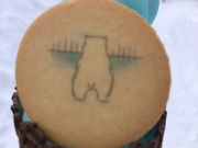 りんご味のソフトクリーム