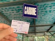 実弾の射撃場　十発で3000円ぐらいでした。