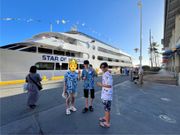 スターオブホノルル　
豪華な船🚢大きくてワクワク🤗