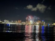 金曜日の夜は花火🎆鑑賞　船から見る花火もGOOD