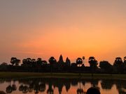 アンコールワット朝日