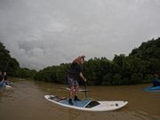 初めてのSUPでしたが立てました