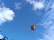 ランタン上げはすごく盛り上がります。