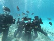 家族でダイビング