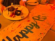 バースデープレートのデザートは「MAGNUM LAVA」にしました。