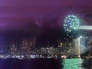 金曜日、ヒルトンの花火のため停留