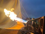 気球を膨らますところ