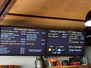 カフェのメニューは映画と同じフォント