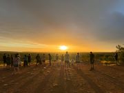 キャンプサイト付近のサンセット鑑賞スポットから