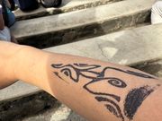 伝統タトゥー体験(水で擦って落とせるスタンプ)