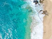 サンディービーチでドローン撮影