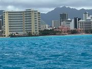 海から見たワイキキ