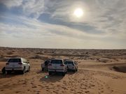 砂漠ドライブの途中で