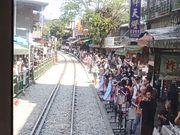 ローカル線にのって九份移動中